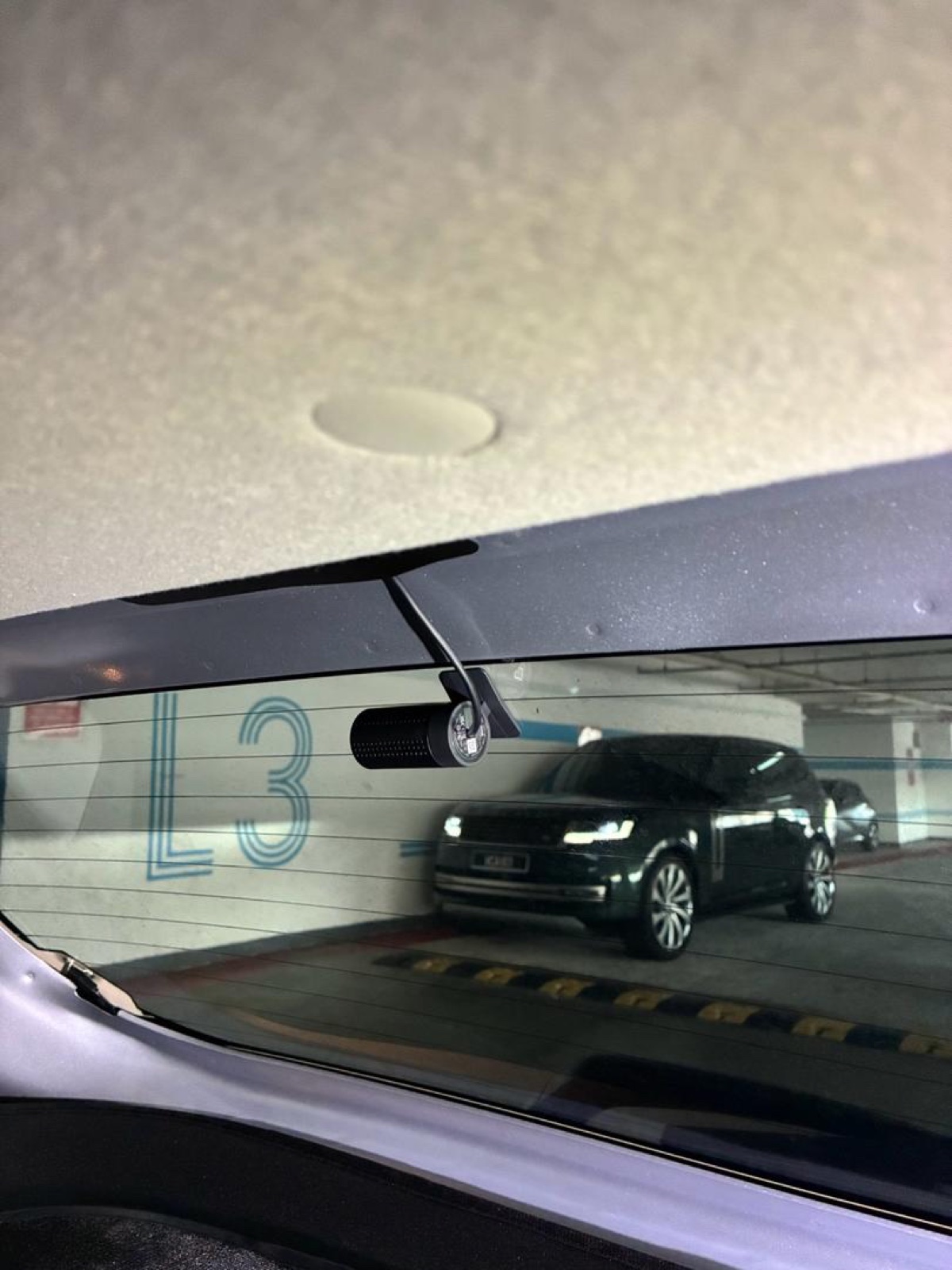 Perodua Ativa — rear-facing dashcam view