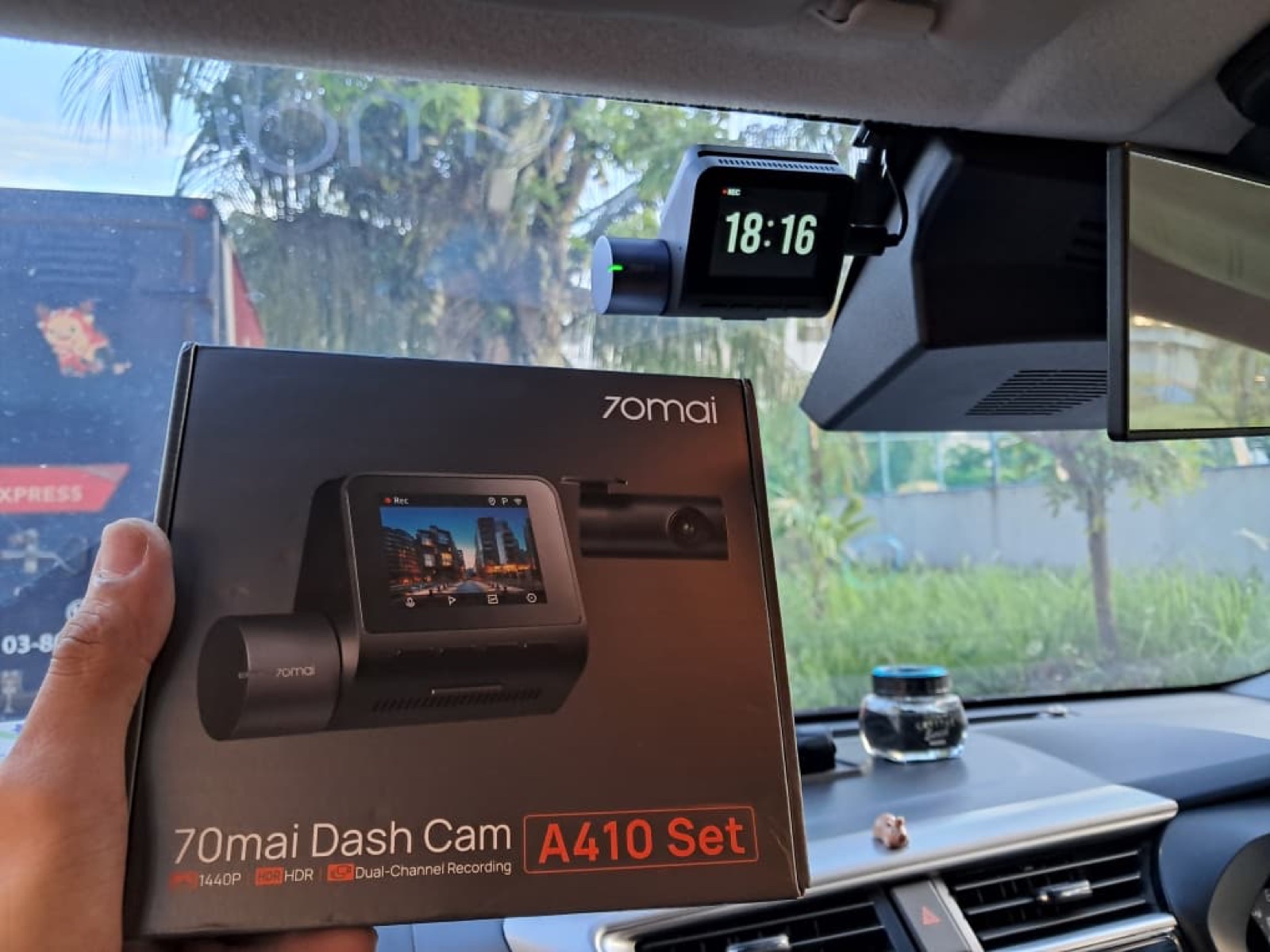 Perodua Myvi — front-facing dashcam view